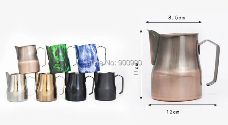 SUS 304 толще из нержавеющей стали молочник для Кофе Barista gear кувшин Итальянского Типа латте арт 550 мл кофейная насадка для взбивания молока
