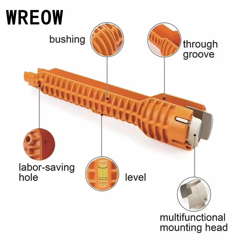Монтажный смеситель WEROW многофункциональный гаечный ключ с противоскользящей