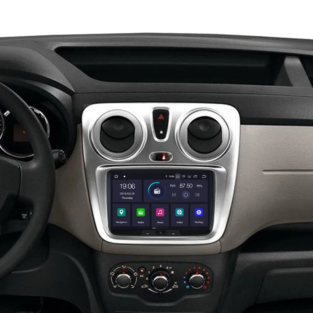 Автомагнитола 8 &quotIPS мультимедийная Android 9 0 PX6 для Renault Duster Dacia Sandero Captur Lada Xray 2 Logan DSP