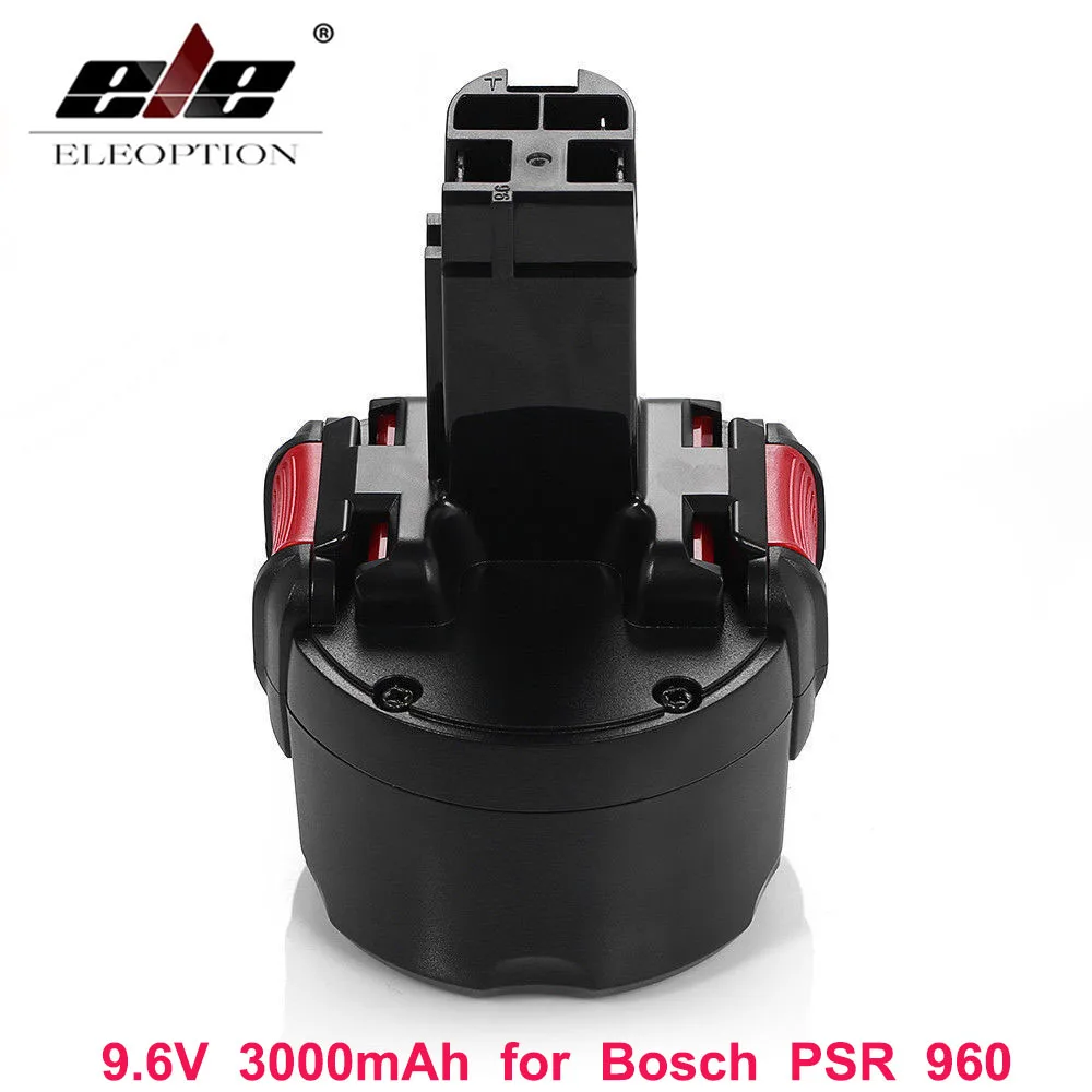 

ELEOPTION BAT048 9.6V 3000mAh Ni-MH Rechargeable Battery for Bosch PSR 960 2 607 335 272 32609-RT BPT1041