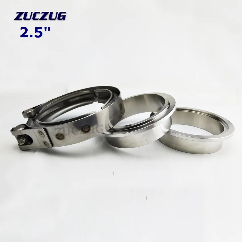 2.5male female clamp 2,5 дюймов 3,0 дюйма ss304 Быстрый открытый v Зажим мужской женский фланец плоский фланец комплект зажим для выхлопной трубы - Цвет: 2.5male female clamp
