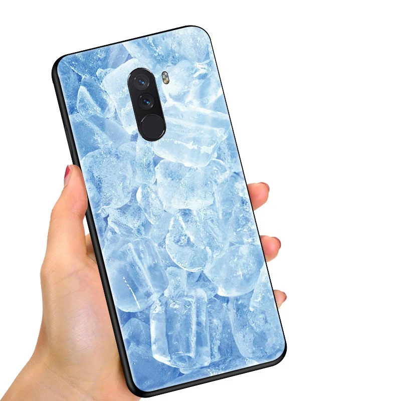 Для Xiaomi Pocophone F1 чехол для Poco Чехол из закаленного стекла телефона глобальная
