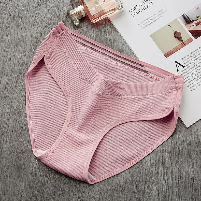Pink Трусы для беременных, женские трусы с низкой талией, нижнее белье, бесшовное мягкое нижнее белье, уход за животом, Одежда для беременных, качественные хлопковые трусы - Цвет: Pink