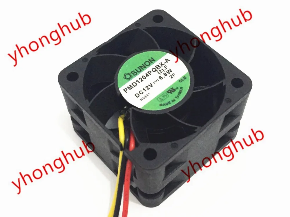 SUNON PMD1204PQBX-A (2).F DC 12V 6,8 W 3-проводной 40x40x28 мм вентилятор охлаждения сервера