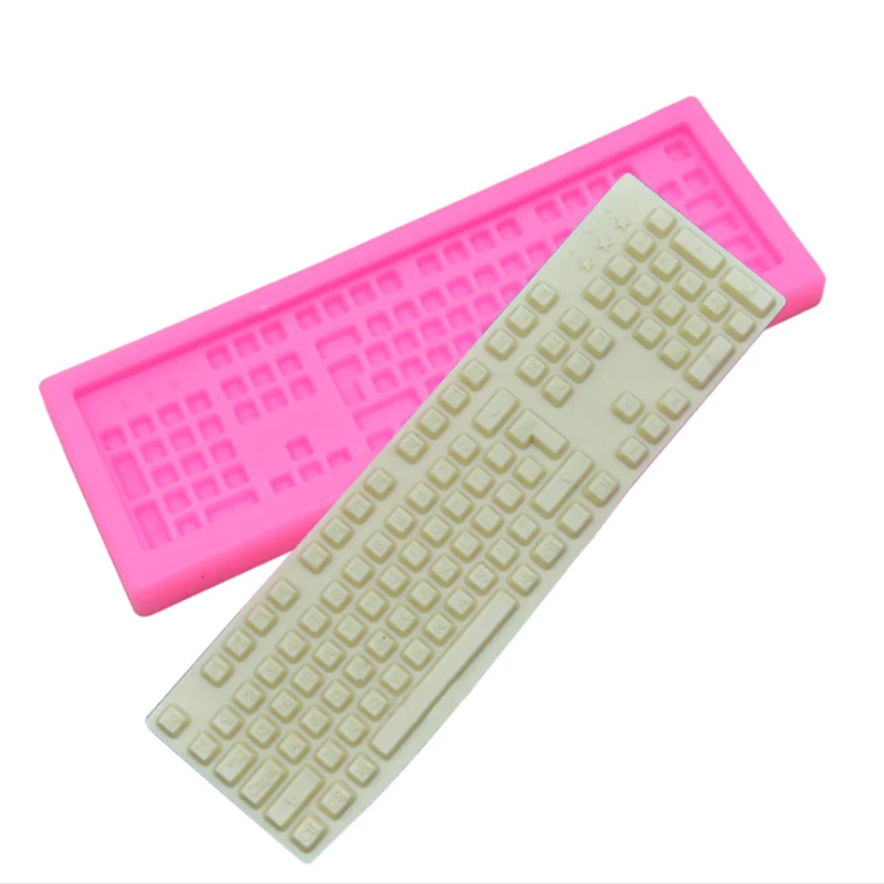 Творческий компьютерная клавиатура Форма торта печенье кондитерского