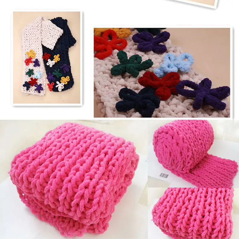 400 г/пакет ледяная леска одна прядь грубые линии шарфы ручная вязка шерсть пряжа