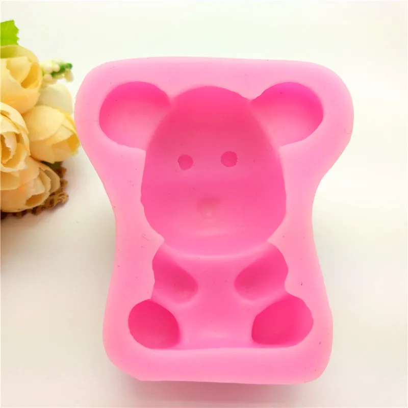 Cute Bear Silicone Molds 3d Fondant Mold Cake Decoration tool Baking Border LH22 | Дом и сад
