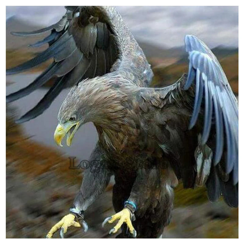 Volledige vierkante / ronde diamant 5D DIY Diamond Painting &quotEagle hunting&quot geborduurd Mosaic Home Decor SSA314 | Дом и сад