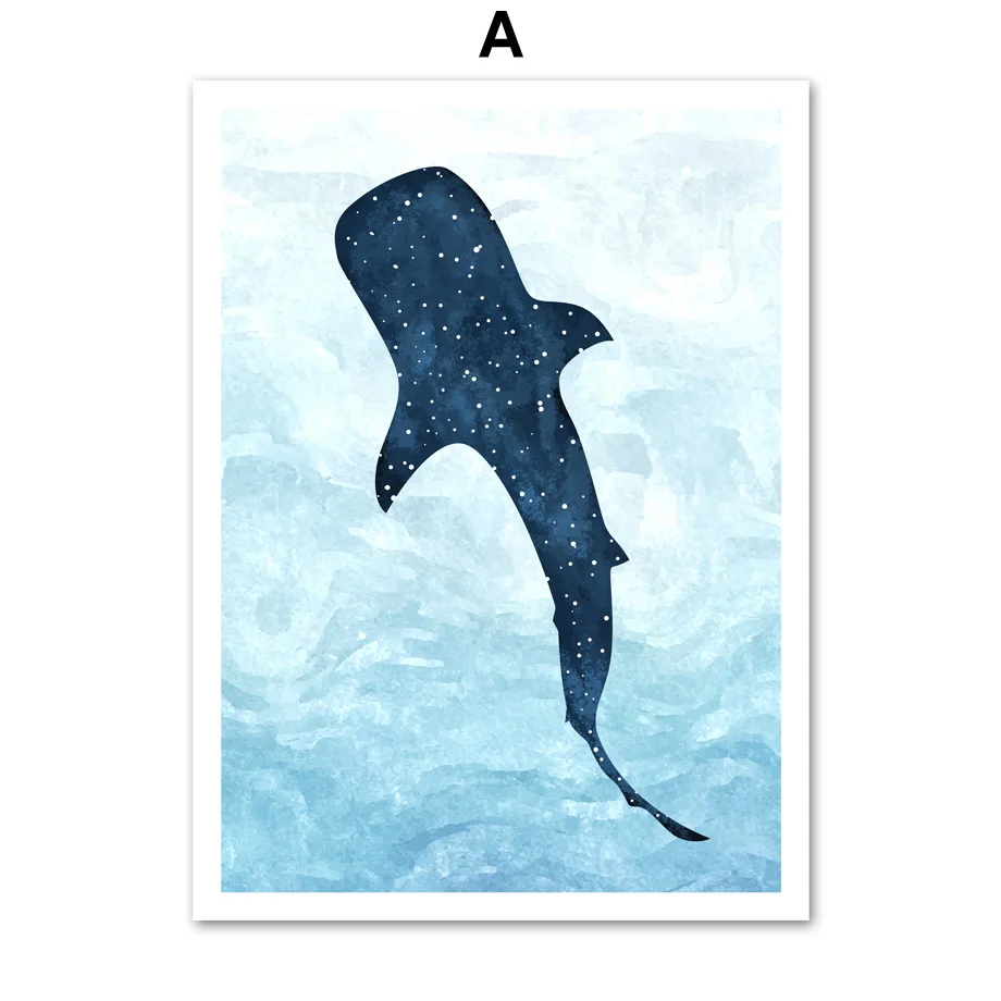 Комплект из 3 предметов с изображением акулы Дельфин КИТ настенный