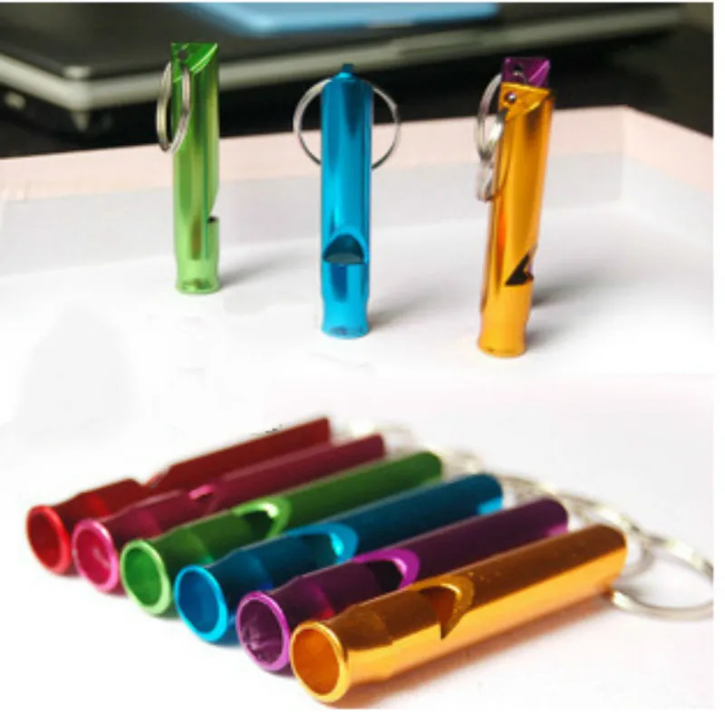 1 шт. многофункциональный алюминиевый аварийный свисток для выживания брелок