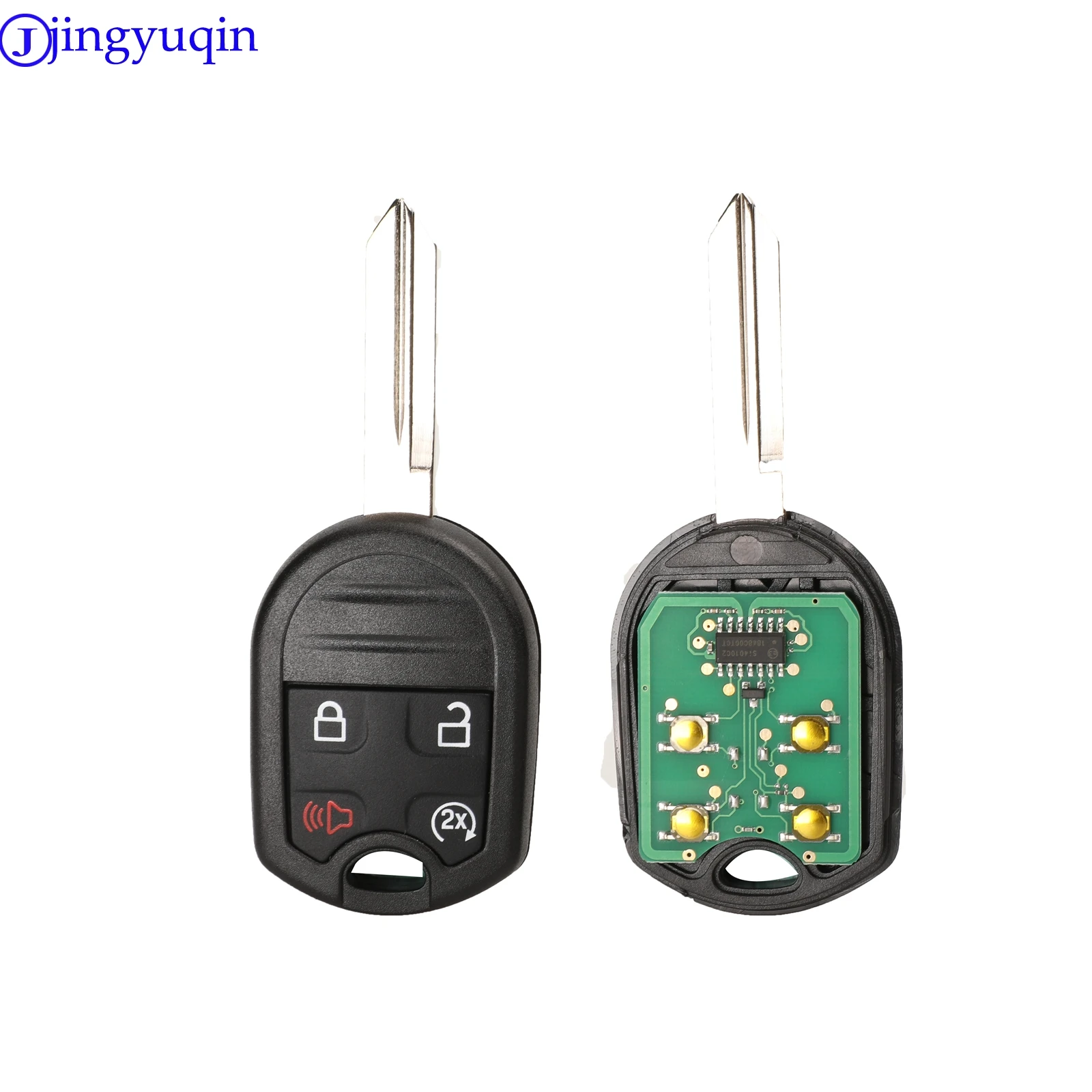 jingyuqin Car Remote Key Fit for Ford EDGE ESCAPE EXPEDITION EXPLORER FLEX FUSION MUSTAN TAURUS 4 Buttons For Mazda Tribute