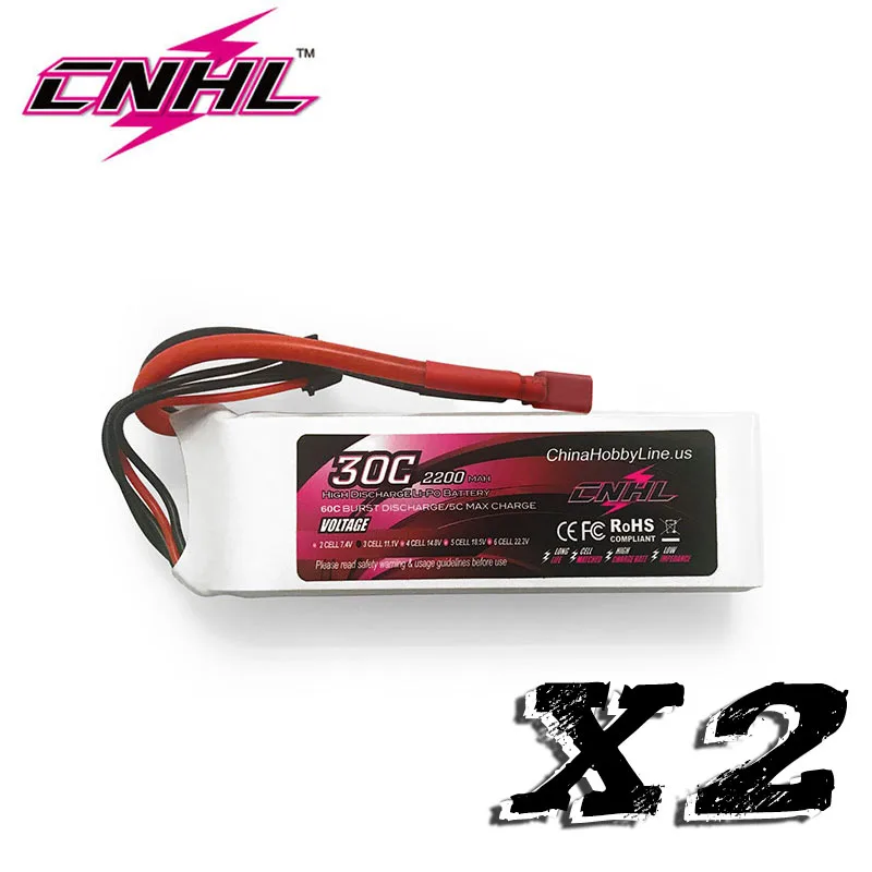 2 единицы CNHL 2200 mAh 3 S 11 1 V 30C Lipo батарея с T (Dean) разъем для вертолета автомобиля лодка