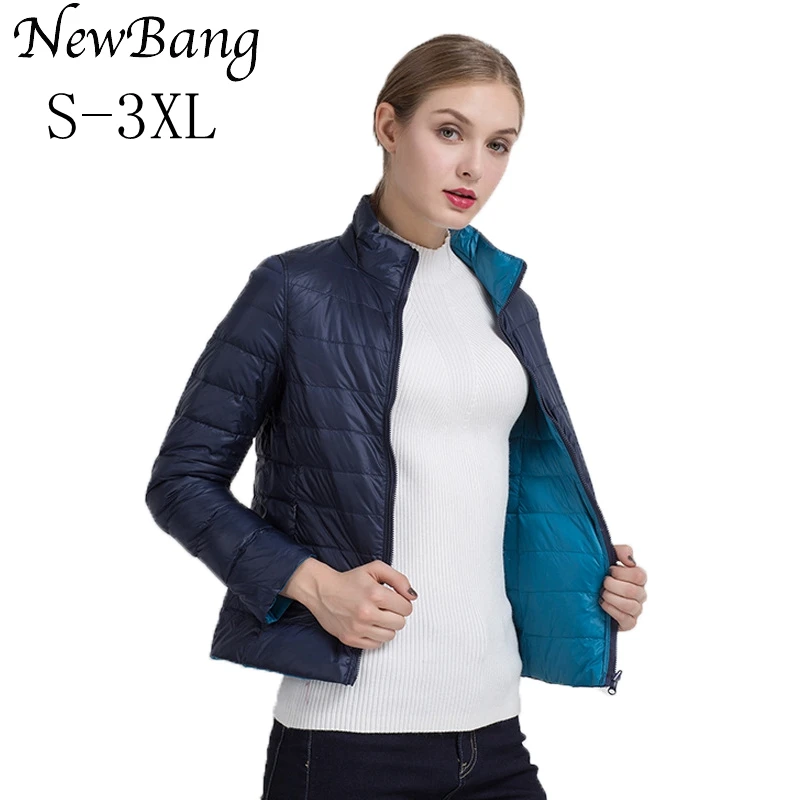 Бренд NewBang, 5xl, 6xl, 7XL, пуховик на утином пуху, для женщин, ультра легкий пуховик, пуховая куртка, плюс, Женское пальто, ветровка, пальто