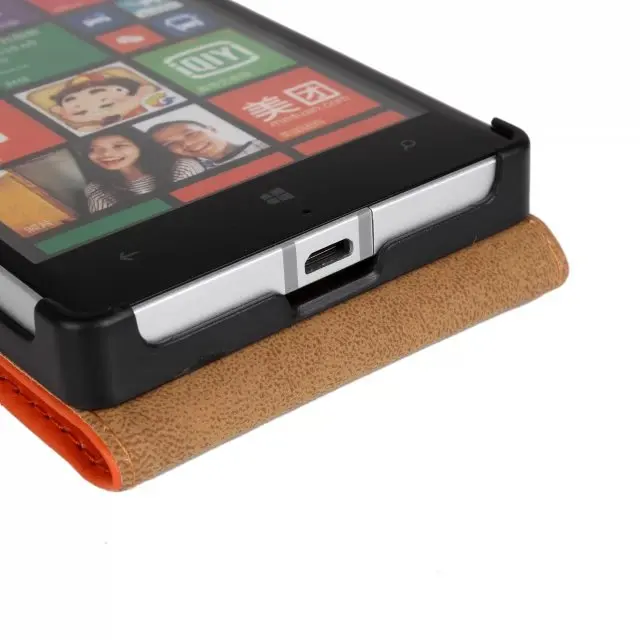 Чехол раскладушка для телефона Nokia Lumia 930 кожаный чехол ультратонкий Магнитный