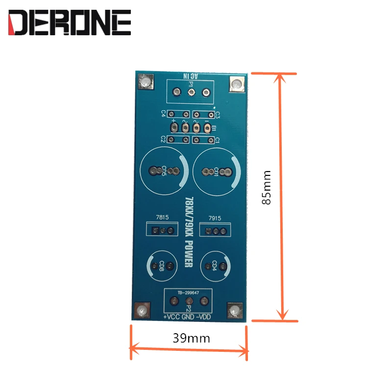 2piece PCB of Regulated linear power LM7815 lm7915 for preamplifier dac | Circuits