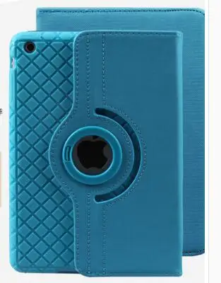 Sky Blue 360 Вращающийся силиконовый кожаный смарт-чехол для iPad Air 1 Air 2 5 6 iPad 9,7 A1822 A1823 A1893 Coque Funda - Цвет: Sky Blue