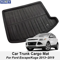 fit for ford escape kuga 3d 2013 2015 2016 2017 2018 2019 boot mat rear trunk liner cargo floor tray carpet mud protector cover