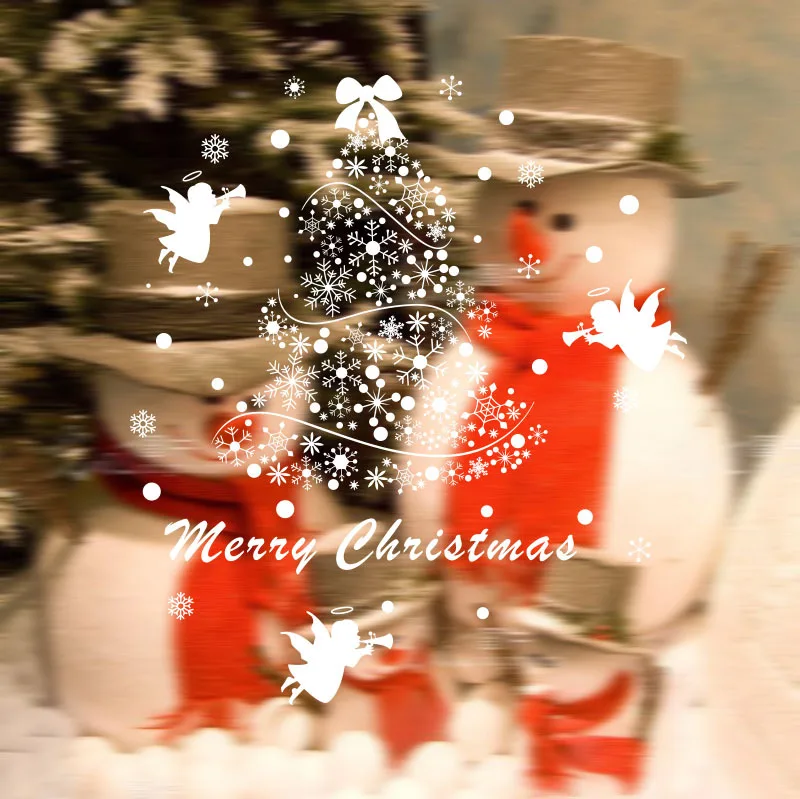 2017 4 цвета рождественская белая елка рождество новый год витрина магазина