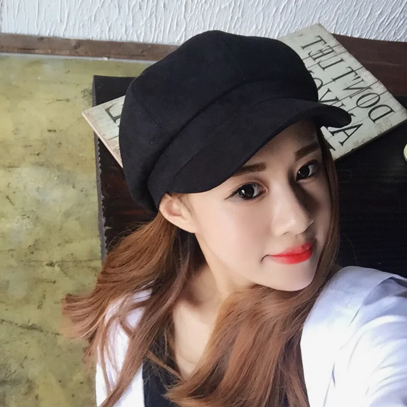 Распродажа женский зимний Повседневный берет модная разноцветная винтажная