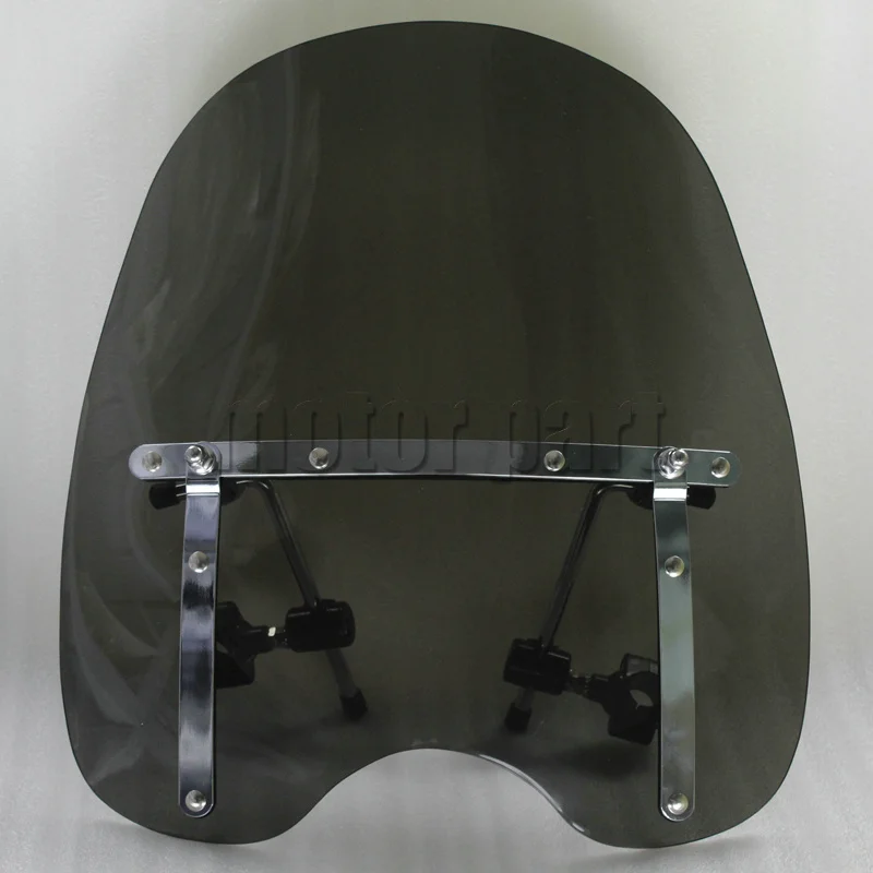 Мотоцикл 1" ветровое стекло для Yamaha Stryker Vmax 1200 Virago V Star 250 1300 1200 с 7/8" и " Руль лобовое стекло - Цвет: Dark Smoke