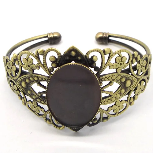 2 шт. в партии модные античные бронзовые винтажные браслеты-манжеты и браслеты с