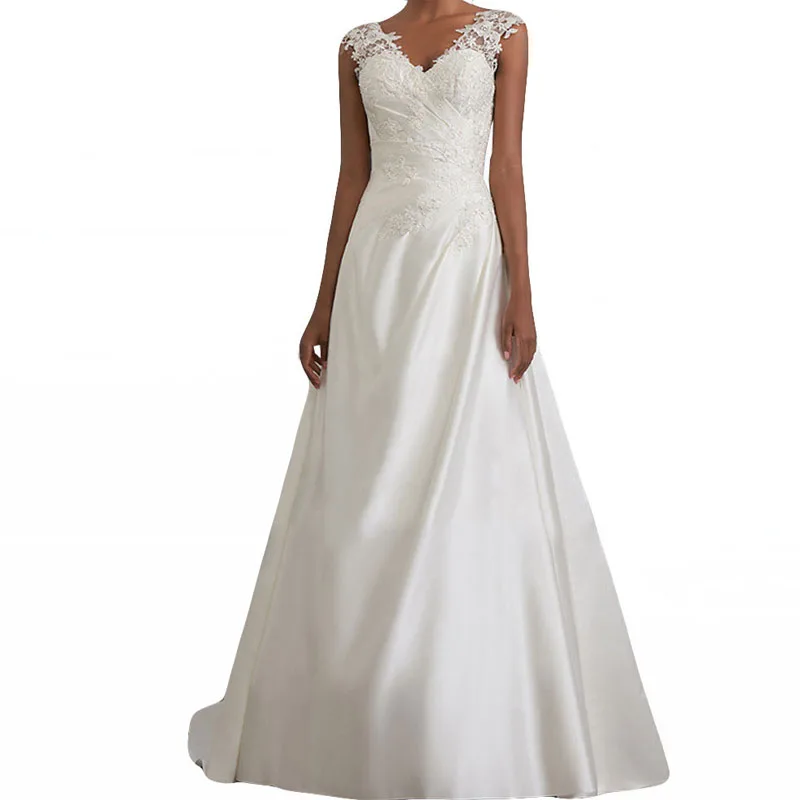 Женское длинное платье без рукавов белое элегантное вечернее платье-туника с