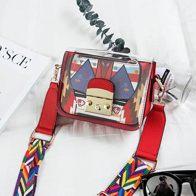 Хит продаж 2019 летняя стильная композитная сумка прозрачная Желейная женская на