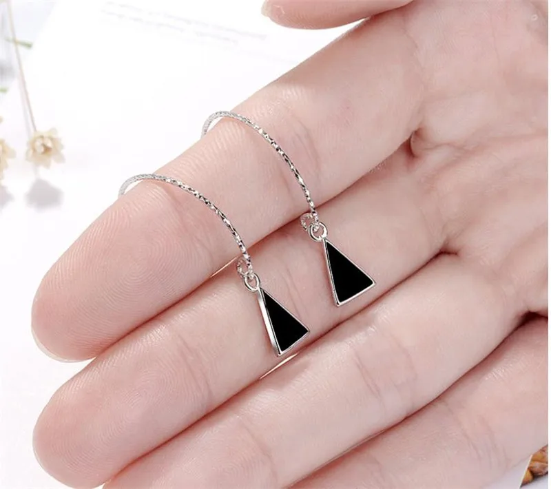 Новые модные женские серьги LUKENI из серебра 925 пробы для девочек аксессуары