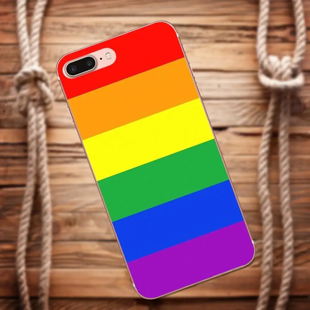 Vvcqod Мягкие TPU Чехлы для Galaxy Alpha Core Prime Note 4 5 8 S3 S4 S5 S6 S7 S8 s9 мини edge Plus Rainbow флаг |