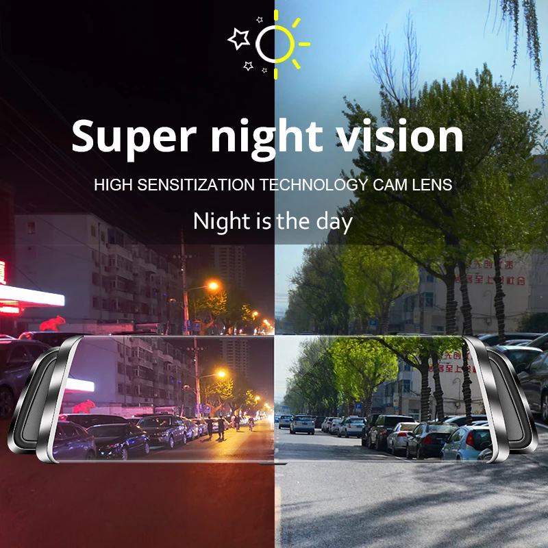 Bluavido 9,35 Дюймов 4G Android Зеркало DVR ADAS gps навигация FHD 1080P Dash камера с двойным объективом дистанционный монитор Автомобильный видеорегистратор