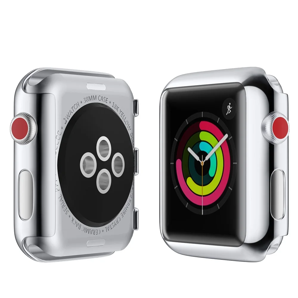 Чехол MNWT для Apple Watch Series 3 ультра-тонкий ПК Жесткий Корпус 38 мм/42 мм крышка рамка