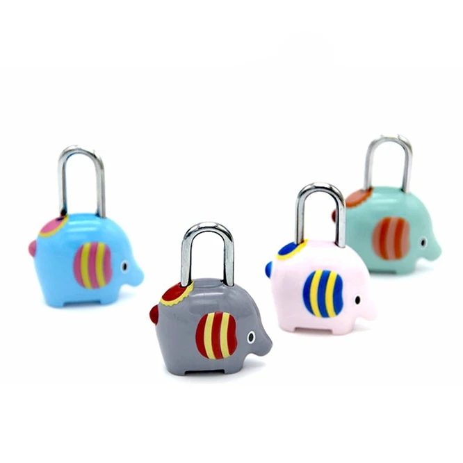 

Cute Elephant shape password lock Cartoon luggage lock Zinc alloy lock for Travel bag mail box cosmetic bag pencil case notebook