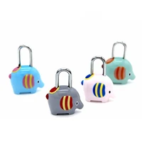 cute elephant shape password lock cartoon luggage lock zinc alloy lock for travel bag mail box cosmetic bag pencil case notebook