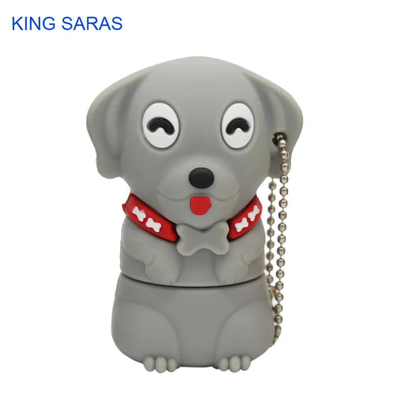 KING SARAS 64GB new model cartoon dog usb flash drive 2.0 4GB 8GB 16GB 32GB pendrive gift U disk | Компьютеры и офис