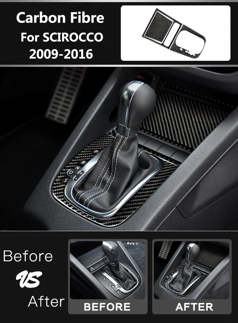 Аксессуары для volkswagen scirocco R, автомобильный Стайлинг, углеродное волокно, рулевое колесо, панель передач, дверные ручки, внутренние наклейки