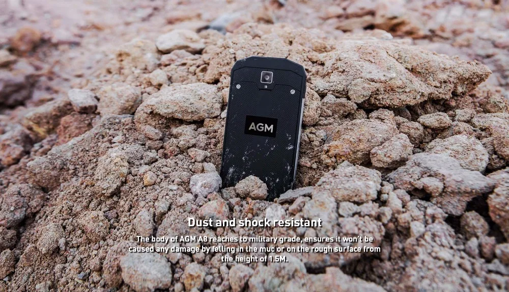 AGM A8 IP68 водонепроницаемый мобильный телефон 5," HD 3 ГБ+ 32 ГБ Qualcomm MSM8916 четырехъядерный 13,0 МП 4050 мАч NFC OTG 4G смартфон