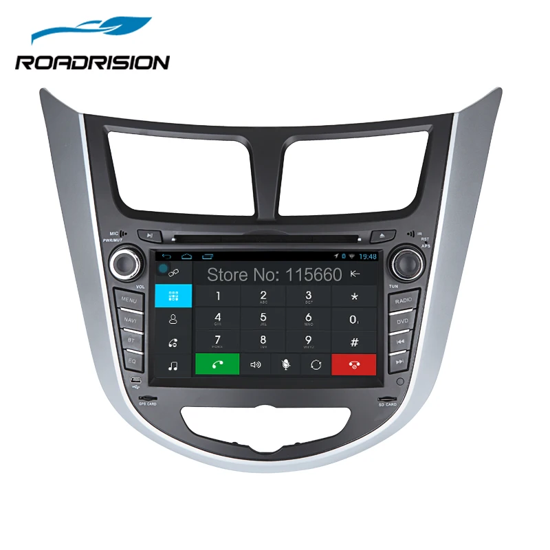 Автомобильный DVD плеер RoadRision 1024*600 с четырёхъядерным процессором Android 6 0 GPS плеером