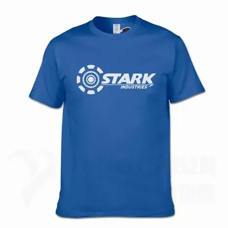 Безупречные отрасли футболки Tony Stark iron man летние брендовые хлопковые футболки 16 цветов повседневные футболки с короткими рукавами для фитнеса