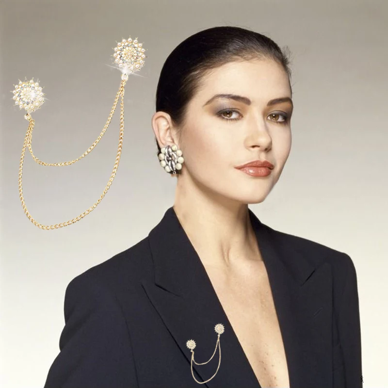 Европейские и американские модели Горячая преувеличенный имитация жемчуга со