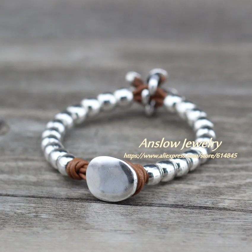 Женский браслет с бусинами Anslow модные ювелирные изделия новыми цветами ручной