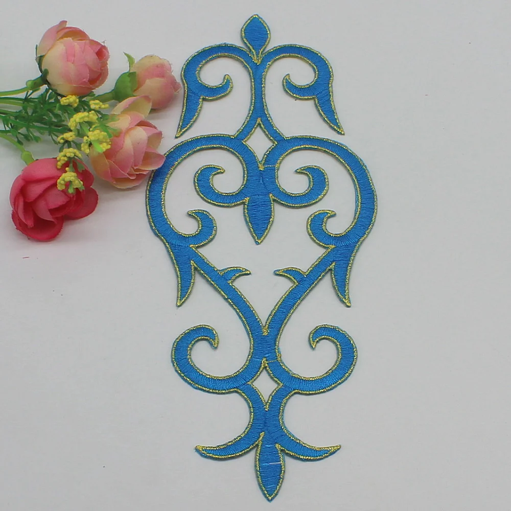 1 шт. кружевная нашивка с вышивкой 22-9 5 см