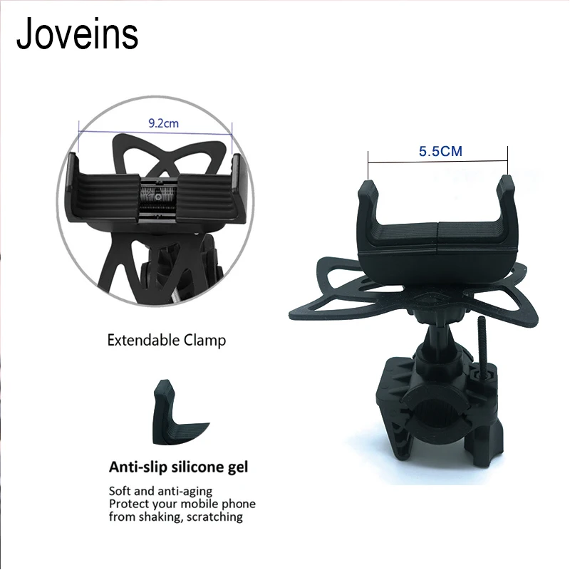 Крепление для мобильного телефона на велосипед и мотоцикл jovein универсальный