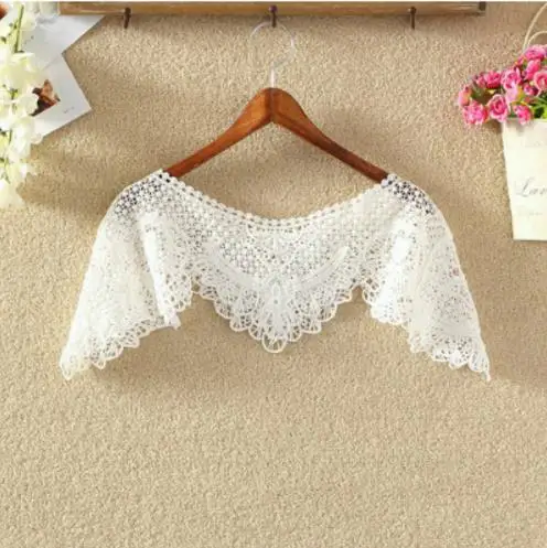 Женские белые вязаные накидки кружевное болеро элегантные открытые пальто LJ874