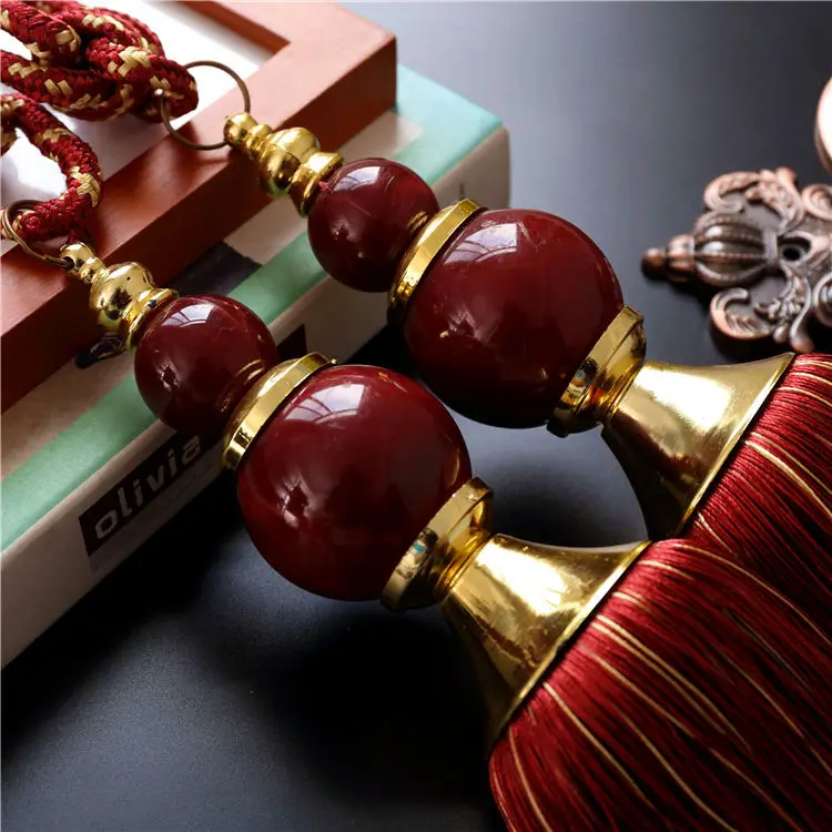 Разноцветный дополнительный держатель для штор декоративный высокого качества