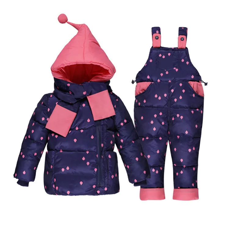 Sardiff Brand children Winter Duck Down Outwear baby Snowsuit infant girls boys Clothing Set hooded kids snowsuits babysuits | Детская