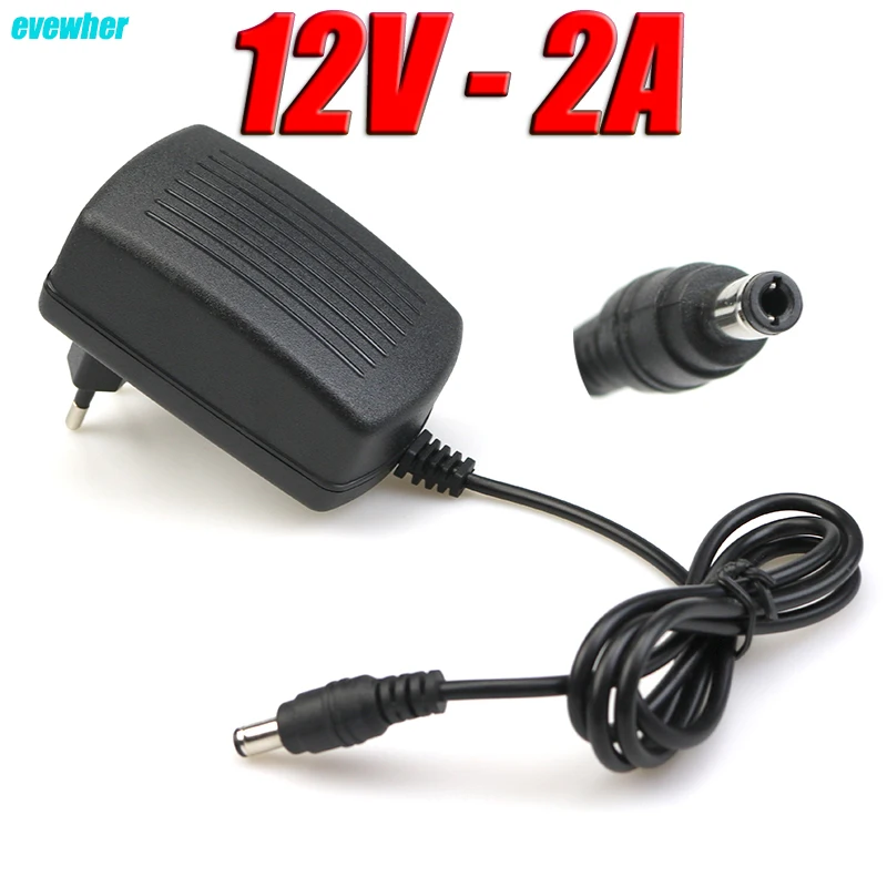 1 шт. 12V2A AC 100 в 240 адаптер питания DC 12 В 2A источник EU US вилка 5 мм x 2 для
