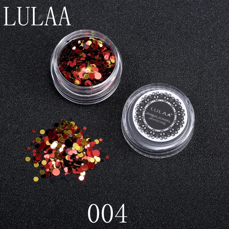 Светящиеся круглые ультратонкие блестки LULAA 1 коробка Красочные Блестки для