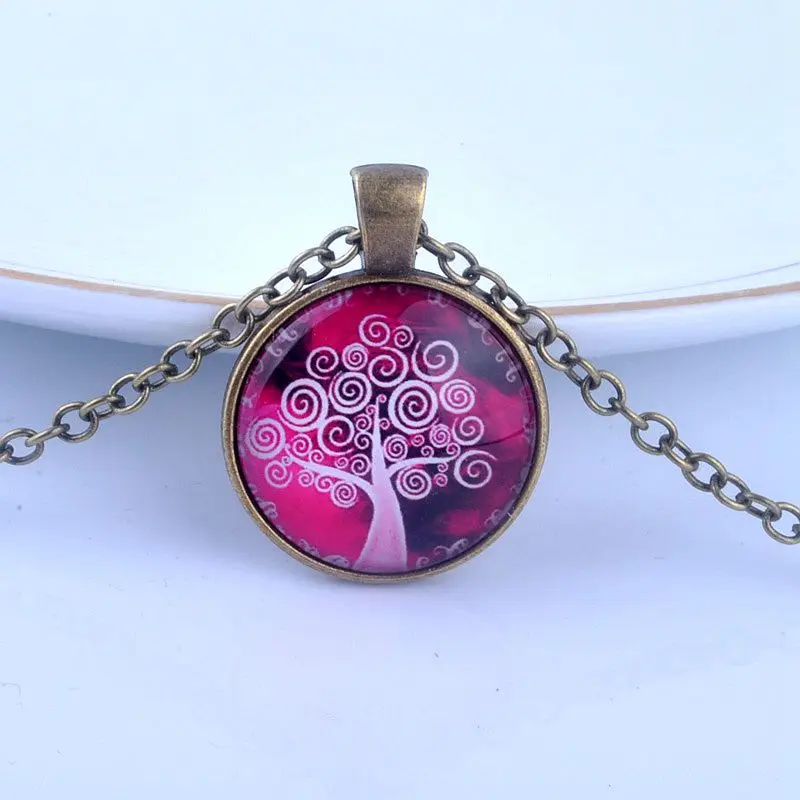 Ожерелье с подвеской винтажное бронзовое изображением дерева|fashion jewelry handmade|jewelry