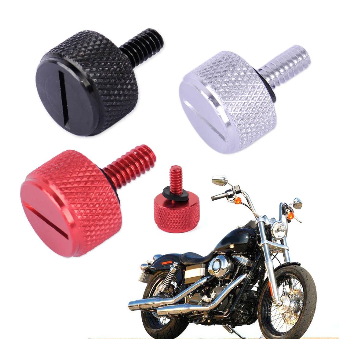 Beler мотоцикл 1/" накатанный винт сиденья Крышка Болт для 1996- Harley Davidson Sportster Dyna Softail Streetbob Wide Glid