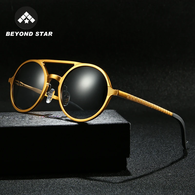 Солнцезащитные очки BEYONDSTAR G8200 мужские поляризационные круглые солнечные из